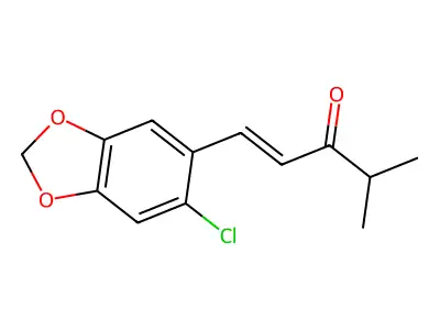 1-[2-Chloro-4,5-(methylenedioxy)phenyl]-4-methyl-1-penten-3-one structure