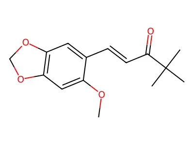 1-(4,5-Methylenedioxy-2-methoxyphenyl)-4,4-dimethyl-1-penten-3-one structure