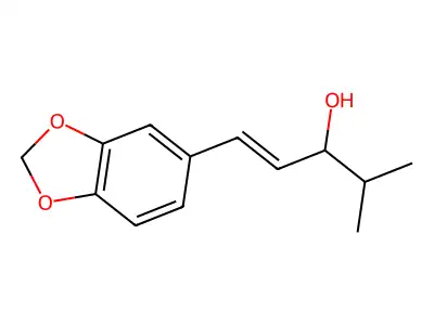 1-(3,4-Methylenedioxyphenyl)-4-methyl-1-penten-3-ol structure