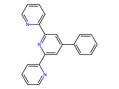 2,6-Bis(2-pyridyl)-4-phenylpyridine structure