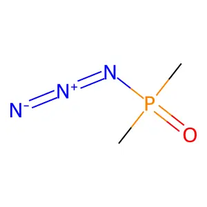 Dimethylphosphinic azide structure