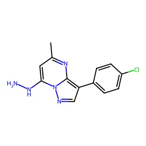 3-(4-Chlorophenyl)-7-hydrazinyl-5-methylpyrazolo[1,5-a]pyrimidine structure