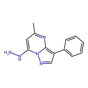 7-Hydrazinyl-5-methyl-3-phenylpyrazolo[1,5-a]pyrimidine structure