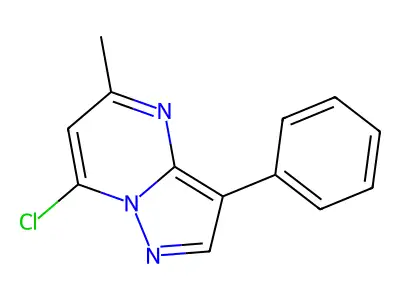 7-Chloro-5-methyl-3-phenylpyrazolo[1,5-a]pyrimidine structure