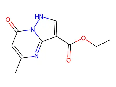 Ethyl 7-hydroxy-5-methylpyrazolo(1,5-a)pyrimidine-3-carboxylate structure