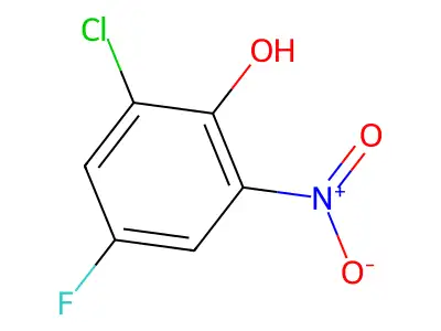 2-Chloro-4-fluoro-6-nitrophenol structure