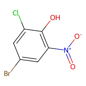 Phenol, 4-bromo-2-chloro-6-nitro- structure