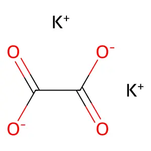 草酸钾 structure