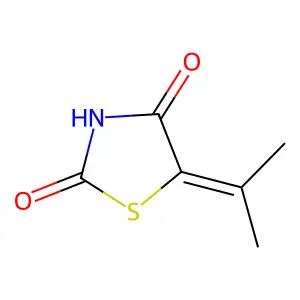 5-Isopropylidene-thiazolidine-2,4-dione structure