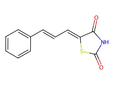 5-(3-Phenylprop-2-enylidene)-1,3-thiazolidine-2,4-dione structure
