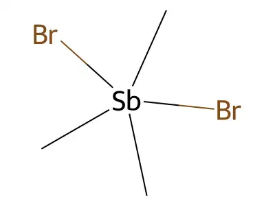 Trimethylantimony(V) bromide structure