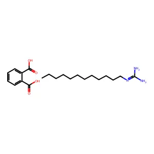 N-Dodecylguanidine acid phthalate structure