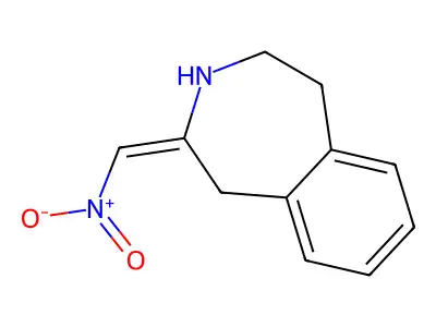 1H-3-Benzazepine, 2,3,4,5-tetrahydro-2-(nitromethylene)- structure