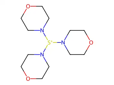 Sulfonium, tri-4-morpholinyl- structure