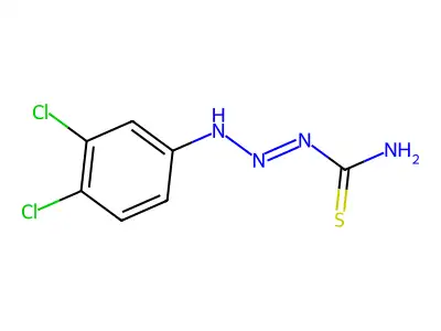 [(3,4-Dichlorophenyl)hydrazinylidene]thiourea structure
