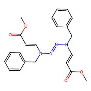 METHYL 3-[BENZYL-(BENZYL-(2-METHOXYCARBONYLETHENYL)AMINO)DIAZENYL-AMINO]PROP-2-ENOATE structure