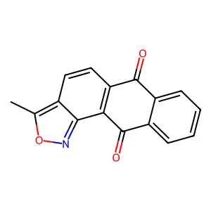 3-Methylanthra[1,2-c]isoxazole-6,11-dione structure