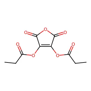 二羟基马来酸酐二丙酸酯 structure