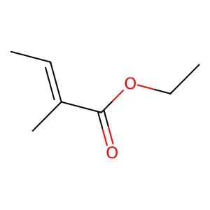 Ethyl 2-methylbut-2-enoate structure