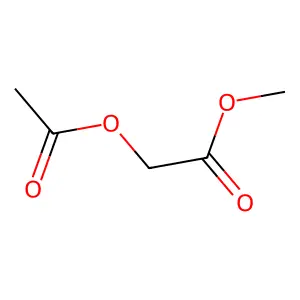 Methyl 2-(acetyloxy)acetate structure