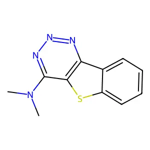 N,N-dimethyl-[1]benzothiolo[3,2-d]triazin-4-amine structure