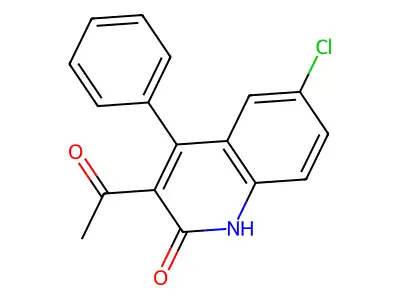 1-(6-Chloro-2-hydroxy-4-phenylquinolin-3-yl)ethanone structure