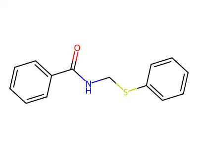 Benzamide, N-[(phenylthio)methyl]- structure