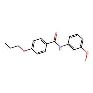 N-(3-methoxyphenyl)-4-propoxybenzamide structure