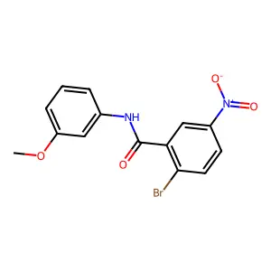2-bromo-N-(3-methoxyphenyl)-5-nitrobenzamide structure