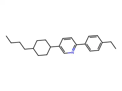 5-(4-Butylcyclohexyl)-2-(4-ethylphenyl)pyridine structure