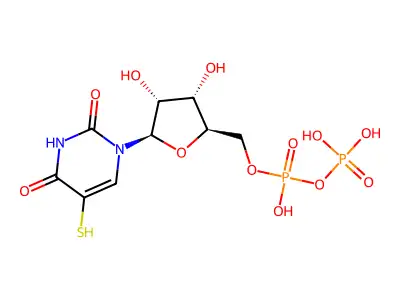 5-Mercaptouridine 5'-diphosphate structure