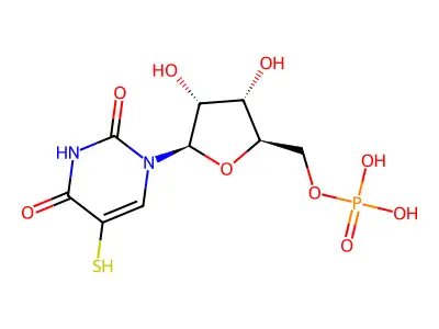 5-Mercaptouridylic acid structure