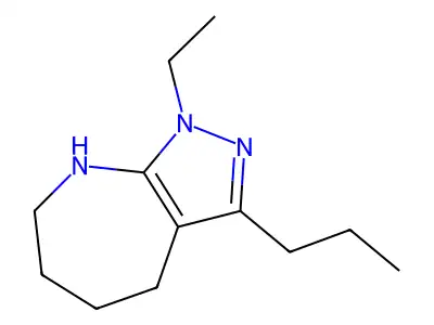 1-Ethyl-3-propyl-1,4,5,6,7,8-hexahydropyrazolo[3,4-b]azepine structure