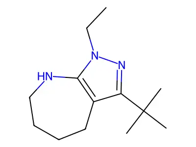 3-(tert-Butyl)-1-ethyl-1,4,5,6,7,8-hexahydropyrazolo[3,4-b]azepine structure