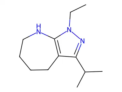 1-Ethyl-3-isopropyl-1,4,5,6,7,8-hexahydropyrazolo[3,4-b]azepine structure