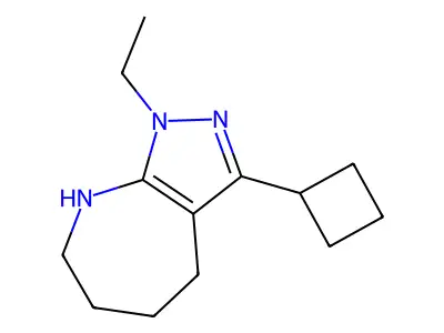 3-Cyclobutyl-1-ethyl-1,4,5,6,7,8-hexahydropyrazolo[3,4-b]azepine structure