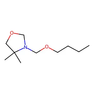 3-(Butoxymethyl)-4,4-dimethyl-1,3-oxazolidine structure