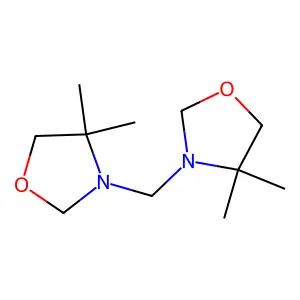 3,3'-Methylenebis(4,4-dimethyl-1,3-oxazolidine) structure