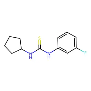 1-Cyclopentyl-3-(3-fluorophenyl)thiourea structure