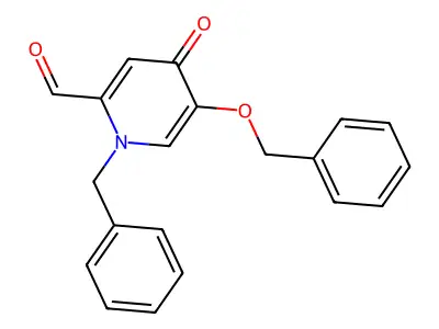 1-Benzyl-5-(benzyloxy)-4-oxo-1,4-dihydropyridine-2-carbaldehyde structure
