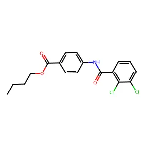 Butyl 4-[(2,3-dichlorobenzoyl)amino]benzoate structure