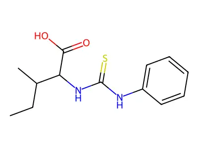 N-(phenylcarbamothioyl)isoleucine structure