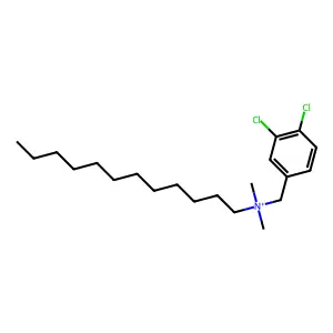 月桂基二甲基-3,4-二氯苄基铵 structure