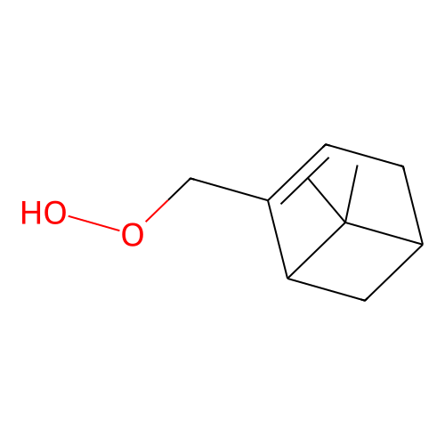 2-Pinen-10-hydroxyperoxide structure