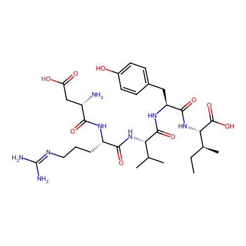 血管紧张素 (1-5) structure