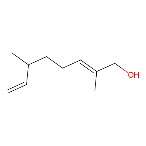 2,6-Dimethyl-2,7-octadien-1-ol structure