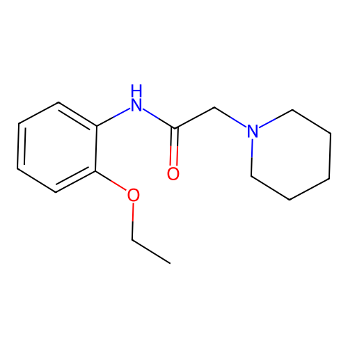 N-(2-ethoxyphenyl)-2-piperidin-1-ylacetamide structure