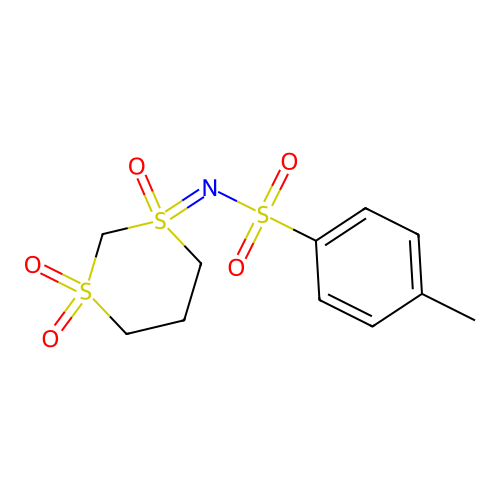 1-Tosylimino-1,3-dithiane-1,3,3-trioxide structure