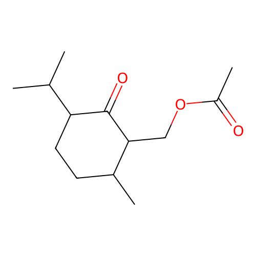 (6-Methyl-2-oxo-3-propan-2-ylcyclohexyl)methyl acetate structure