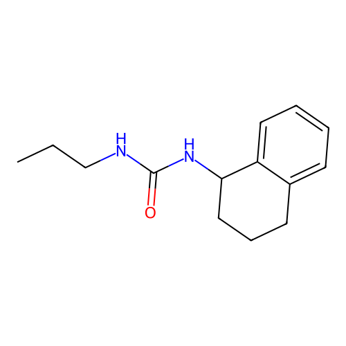 1-Propyl-3-(1,2,3,4-tetrahydronaphthalen-1-yl)urea structure